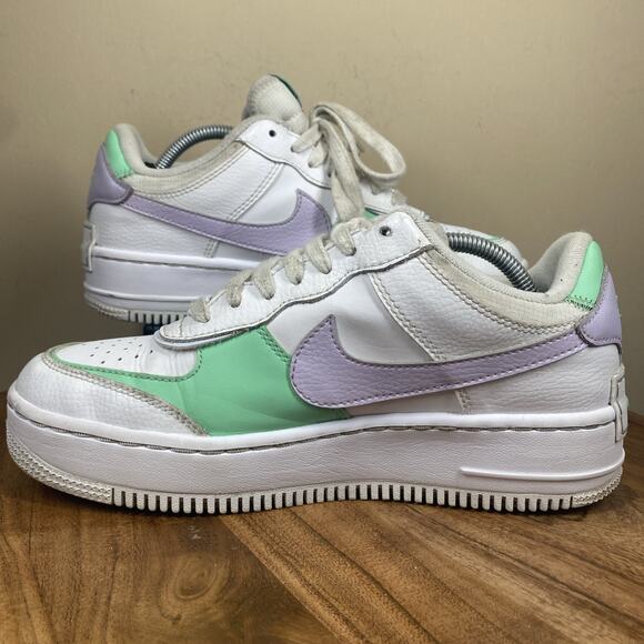 Nike Air Force 1 Shadow Infinite Lilac Womens White Purple Size 8 Shoes Sneakers - Picture 6 of 10